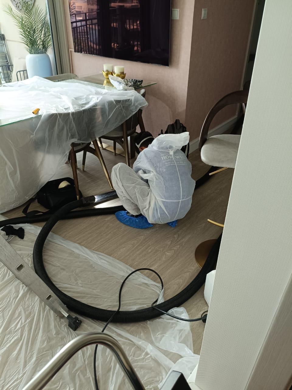 FCU Duct Cleaning using Specialized Machinery